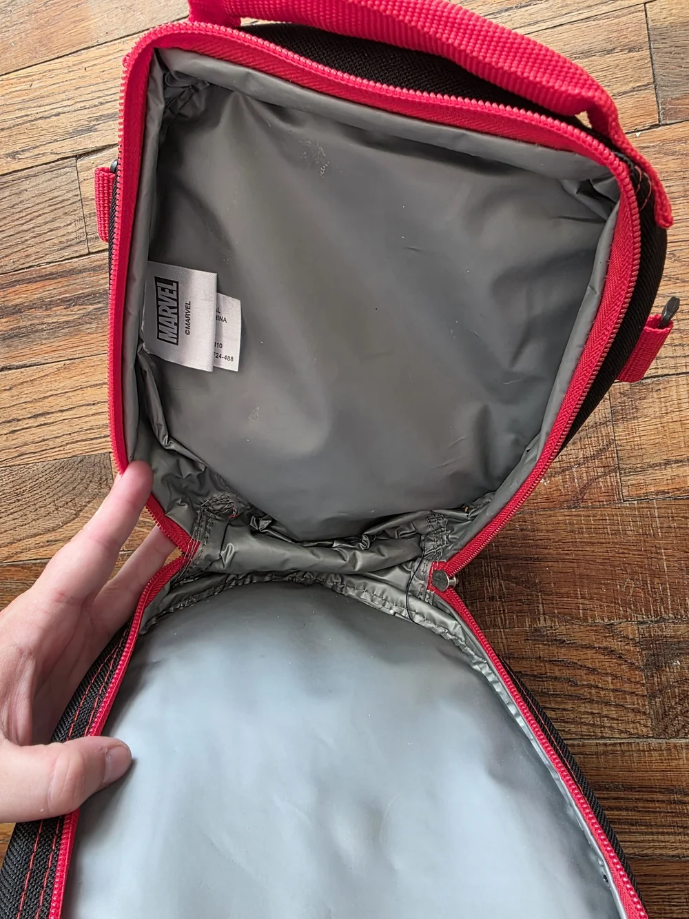 Marvel Spider-Man Red and White Lunch Bag